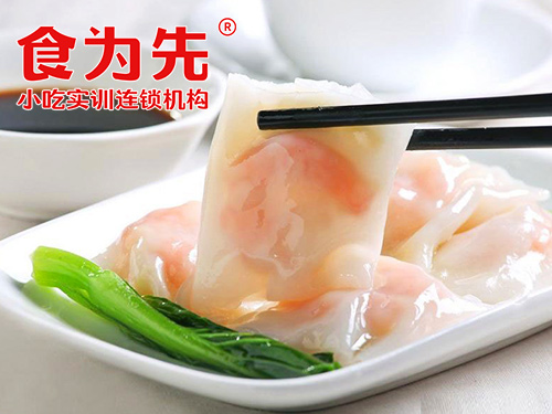 上海食为先小吃餐饮培训学校上海石磨肠粉培训图片