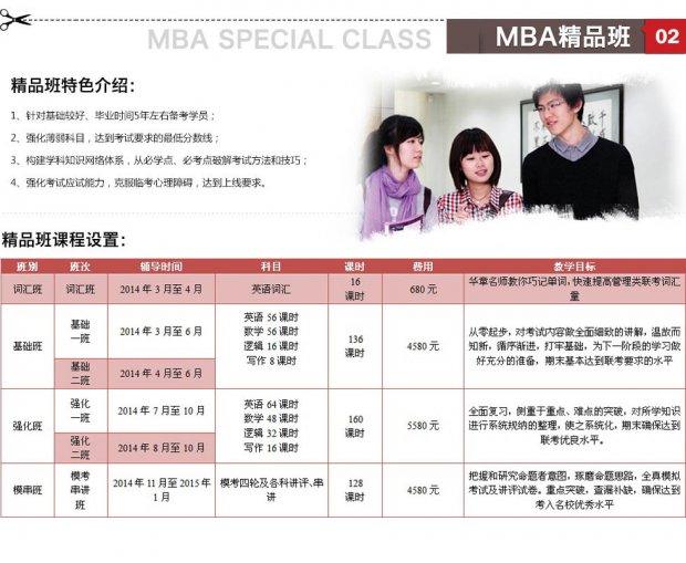 武汉MBA工商管理硕士精品课程