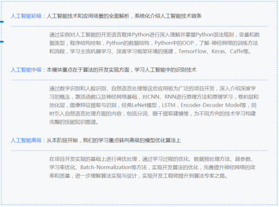 長(zhǎng)沙人工智能+Python培訓(xùn)課程