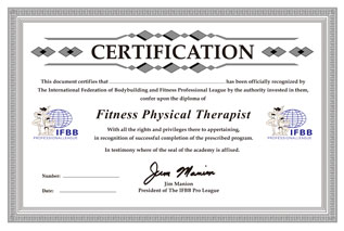 IFBB职业运动康复理疗师认证课程