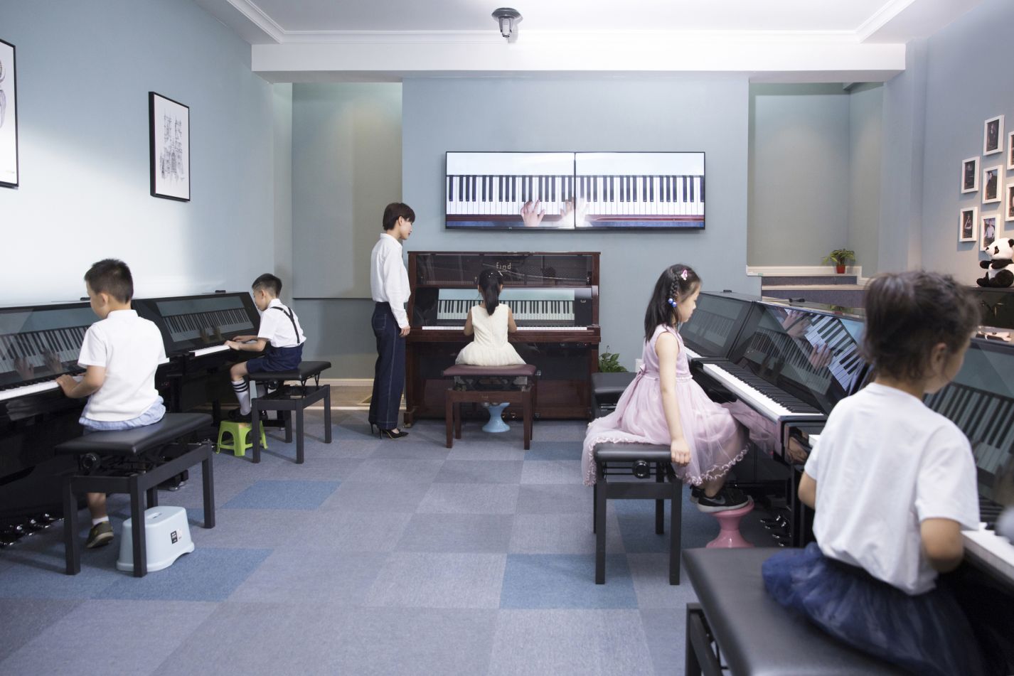 上海FIND智慧钢琴培训环境图片