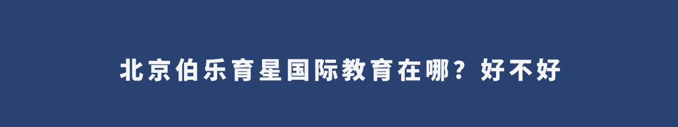 北京伯乐育星国际教育在哪？好不好