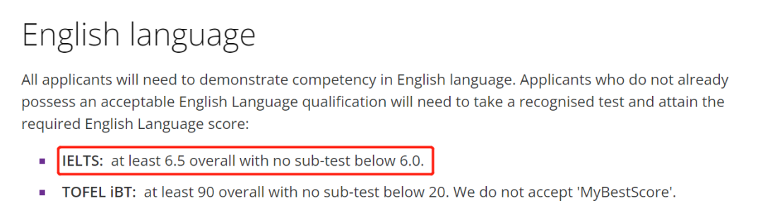 雅思6.5分能申请哪些学校？