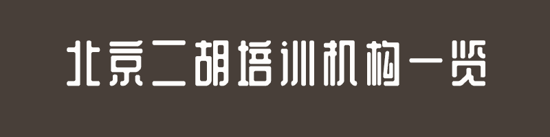 北京二胡培训机构一览