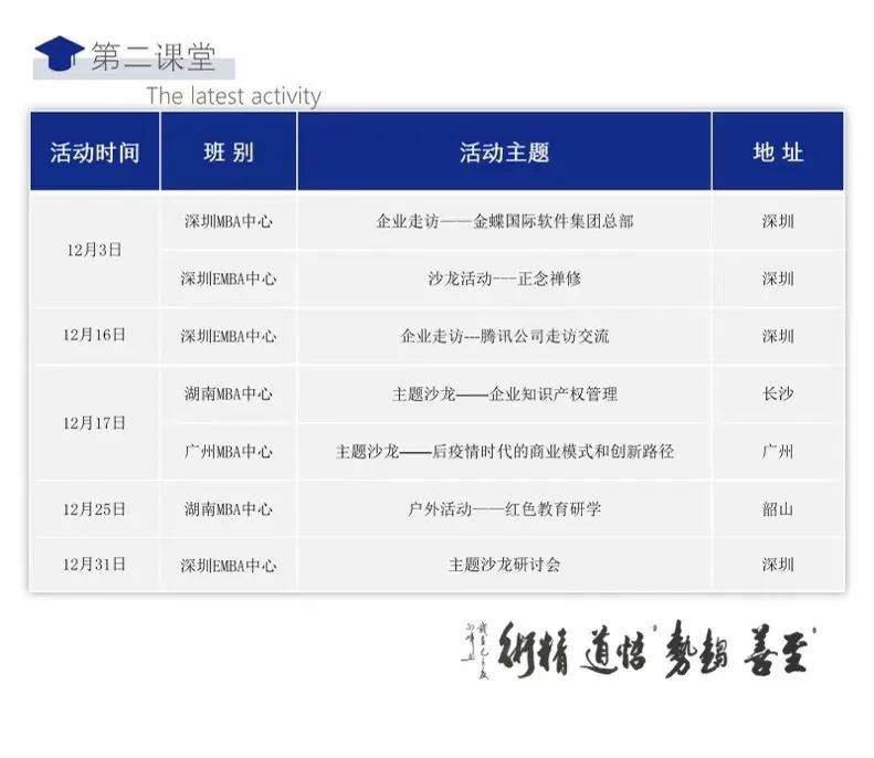 12月份香港亞洲商學院第二課堂活動