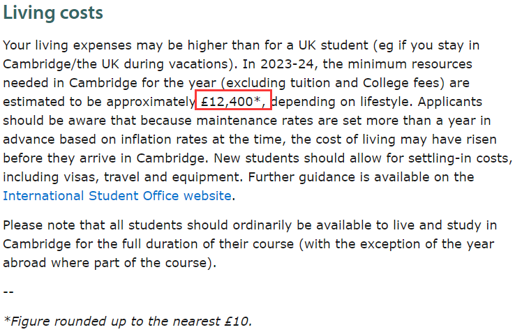 盤點23劍橋大學學費變化