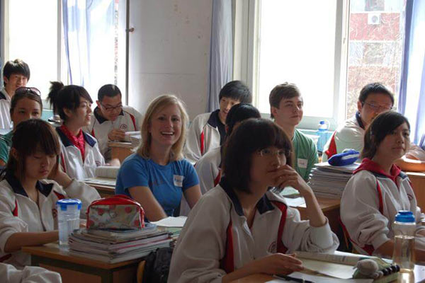 北京新桥外国语高中学校环境图片