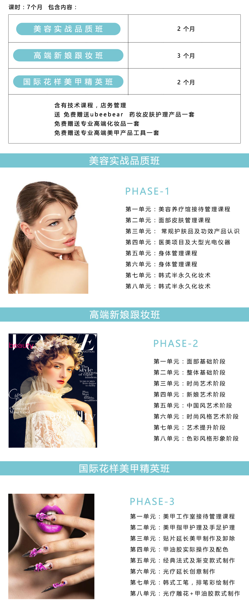 武汉国际美容师专修培训课程