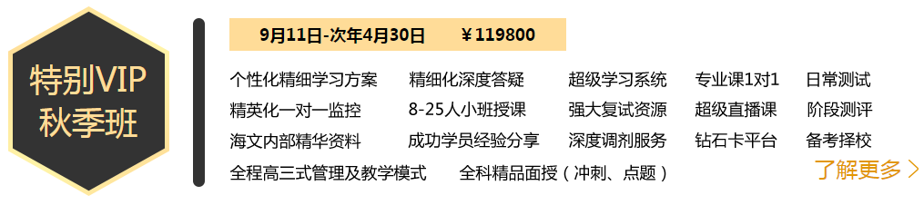 海文2019考研 VIP辅导特训班