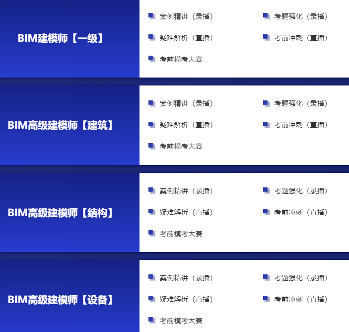 西安BIM等级考试培训课程