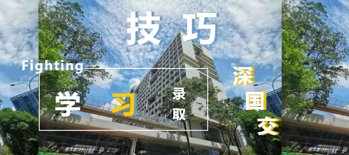 在深国交学习是一种什么体验？